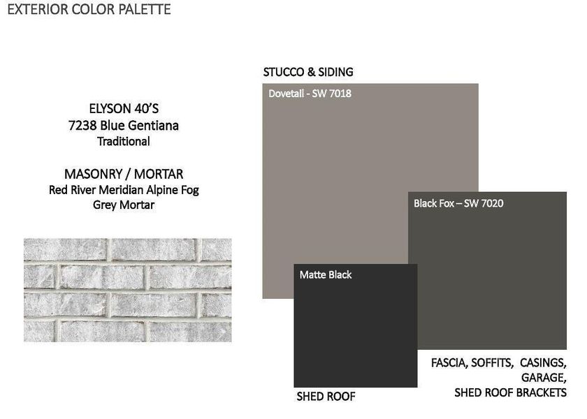 Sample of building materials used in homes in , Katy (Image 3).