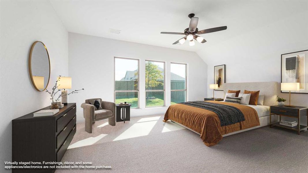 Furnished interior view inside a new home in Trinity Falls 50', McKinney (Image 8).