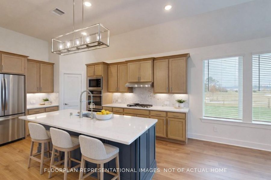 Furnished interior view inside a new home in Lone Star Landing, Montgomery (Image 9).