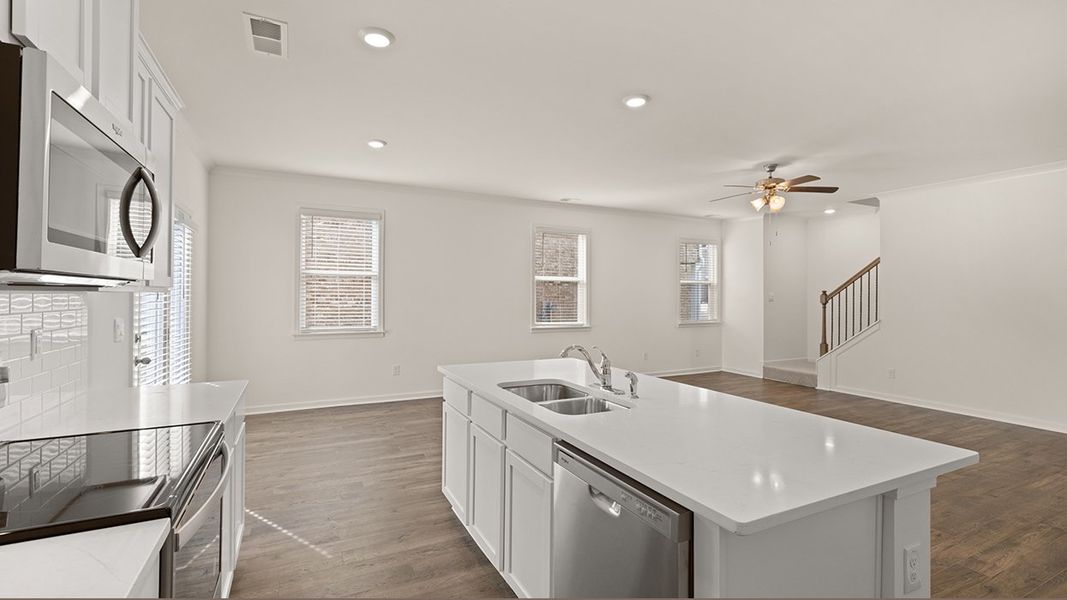 Furnished interior view inside a new home in Independence Villas and Townhomes, Loganville (Image 7).