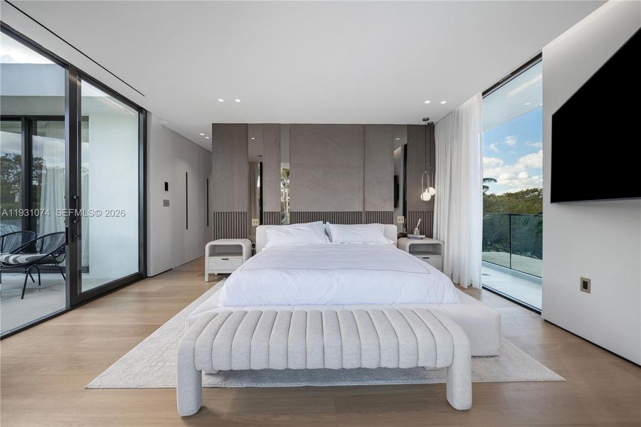 Furnished interior view inside a new home in , Miami Beach (Image 9).