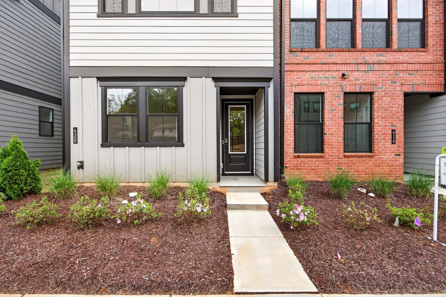 Exterior details and patio area of a home in Old Town Village, Waxhaw (Image 3). Exterior details and patio area of a home in Old Town Village, Waxhaw (Image 3).