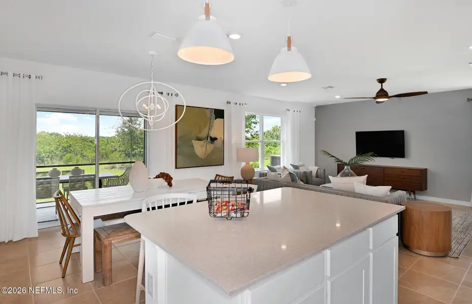 Furnished interior view inside a new home in Wells Landing, Jacksonville (Image 5).
