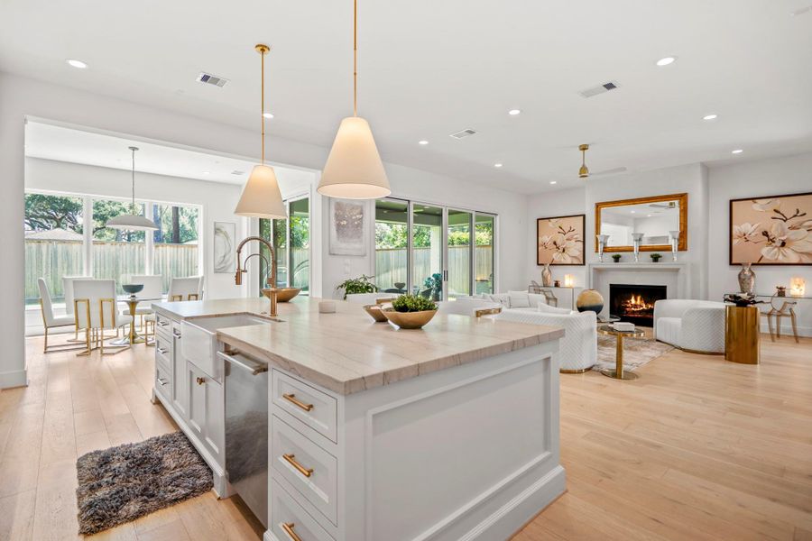Furnished interior view inside a new home in , Houston (Image 31).