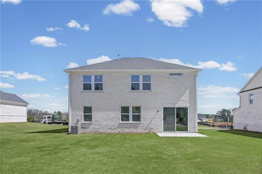 Exterior details and patio area of a home in Overland, Locust Grove (Image 3). Exterior details and patio area of a home in Overland, Locust Grove (Image 3).