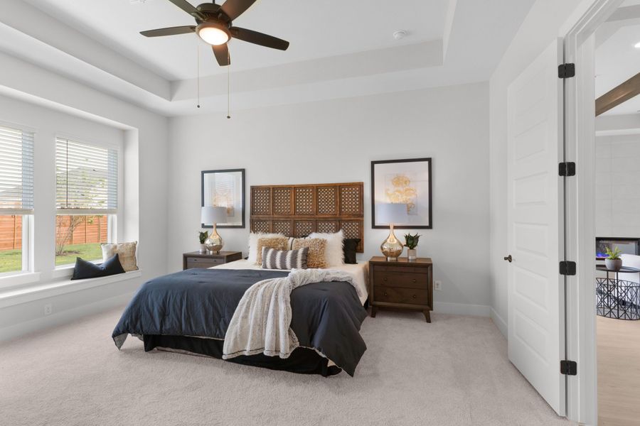 Representative furnished interior of a home built from the Samantha by Chesmar Homes in The Grove at Blackhawk, Pflugerville (Image 8). Representative furnished interior of a home built from the Samantha by Chesmar Homes in The Grove at Blackhawk, Pflugerville (Image 8).