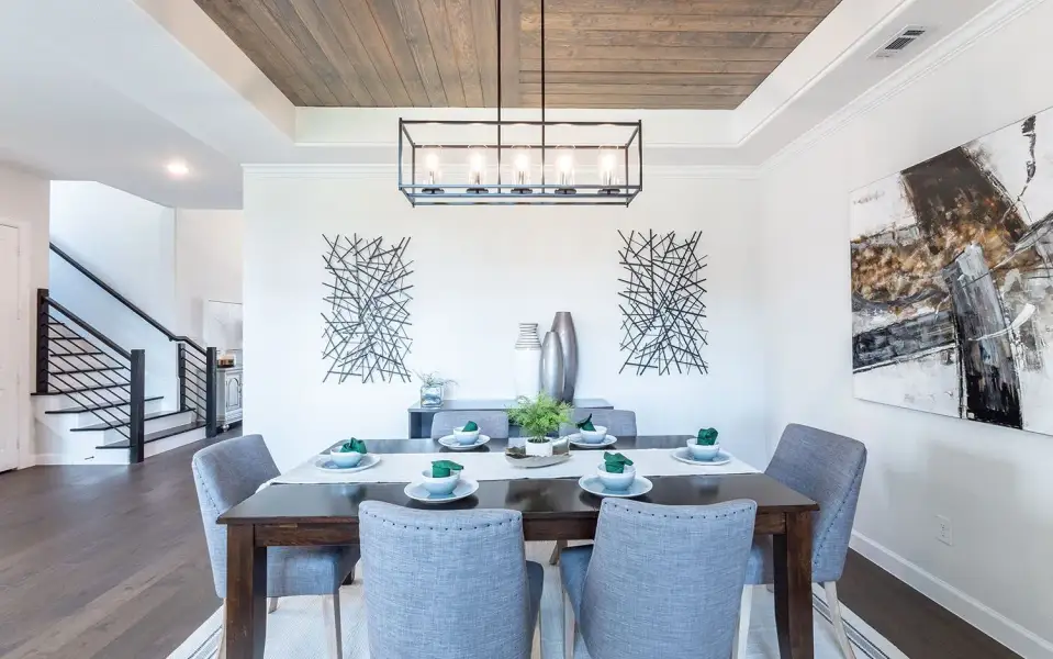Representative furnished interior of a home built from the Eureka by CastleRock Communities in Lakesong, Grand Prairie (Image 9).