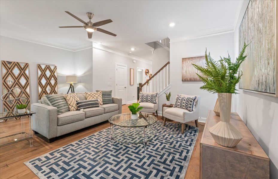 Furnished interior view inside a new home in , Charleston (Image 15).