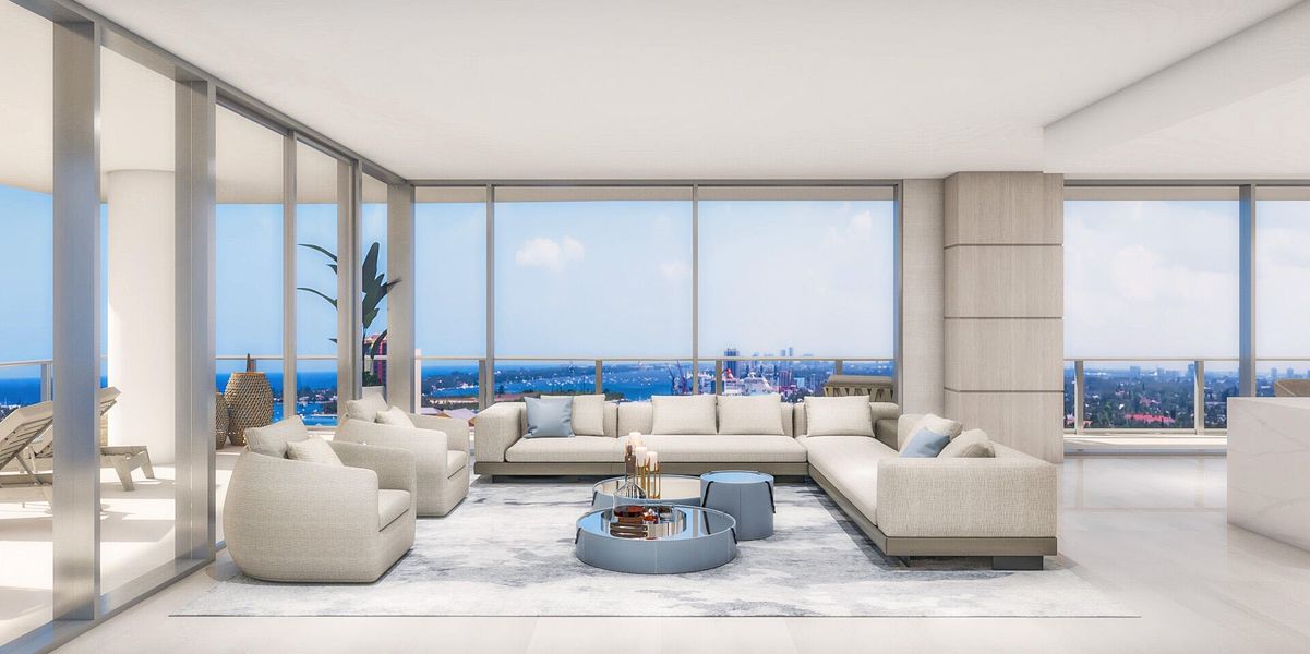 H Living Area Rendering - South