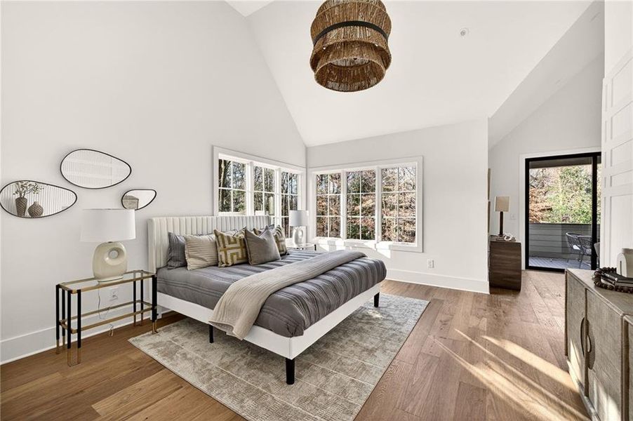 Furnished interior view inside a new home in , Atlanta (Image 16).