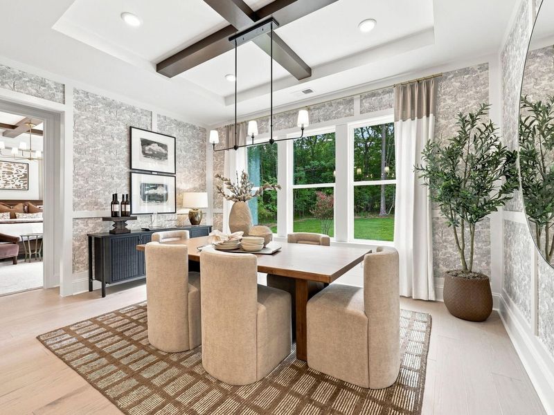 Furnished interior view inside a new home in Rockport, Wake Forest (Image 33).