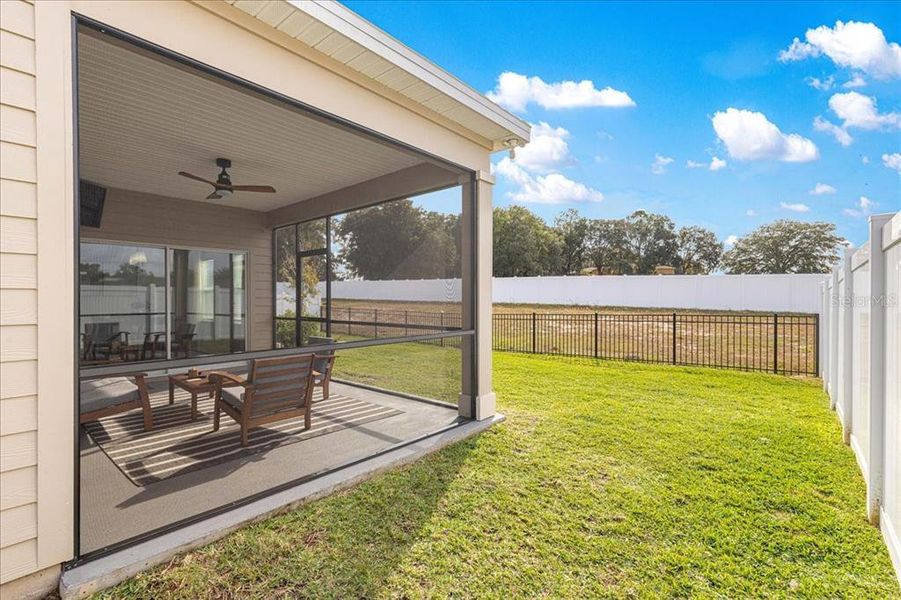 Exterior details and patio area of a home in Millwood: Millwood Estates - The Enclave, Ocala (Image 3). Exterior details and patio area of a home in Millwood: Millwood Estates - The Enclave, Ocala (Image 3).