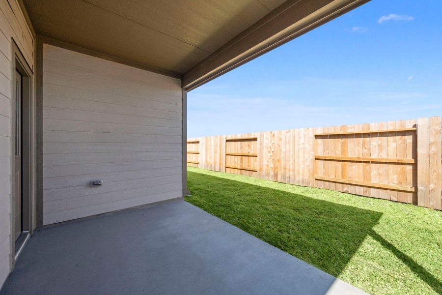Exterior details and patio area of a home in Crosby Farms, Crosby (Image 2). Exterior details and patio area of a home in Crosby Farms, Crosby (Image 2).
