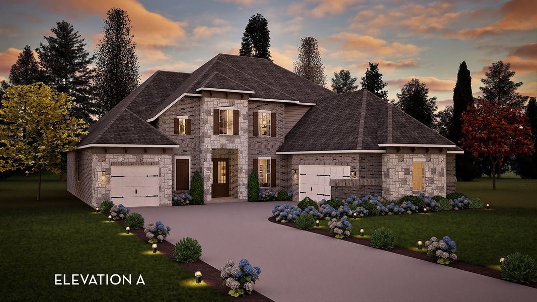 Representative exterior photo of a completed home built from the Cappiello by CastleRock Communities in Arcadia, Brentwood, TN (Image 1).