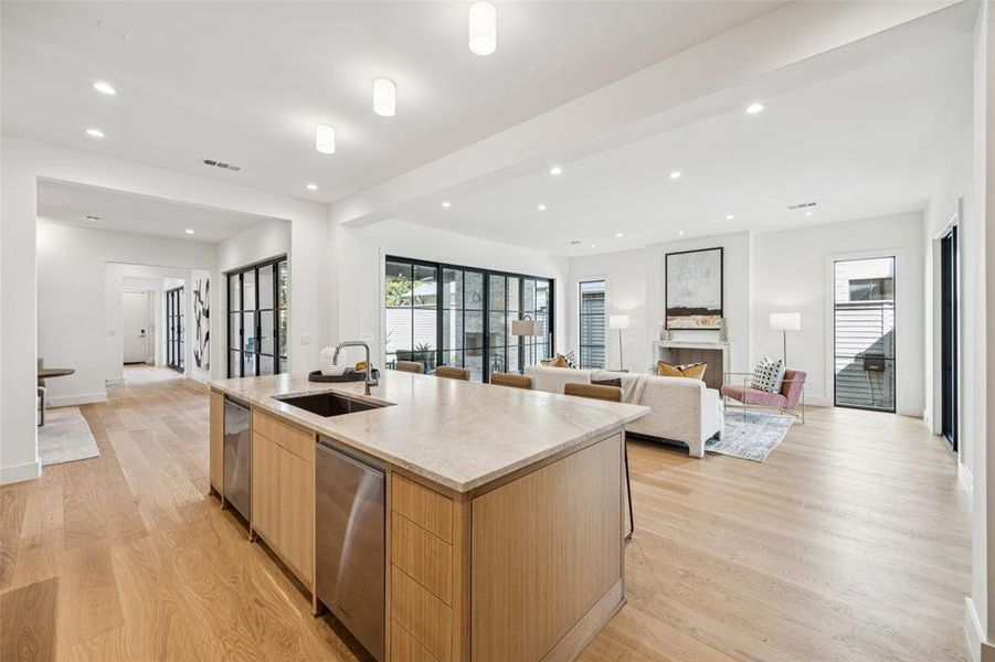 Furnished interior view inside a new home in , Dallas (Image 14).