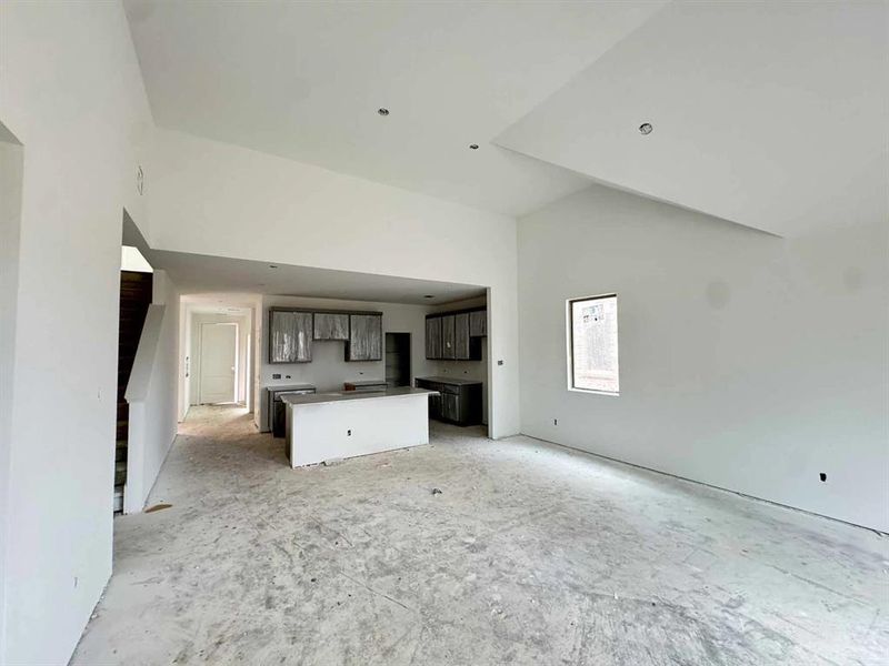 Open Kitchen-Living-Dining Room Construction Progress