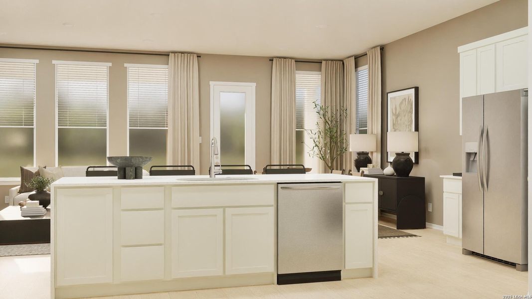 Furnished interior view inside a new home in Gatehouse, New Braunfels (Image 25).