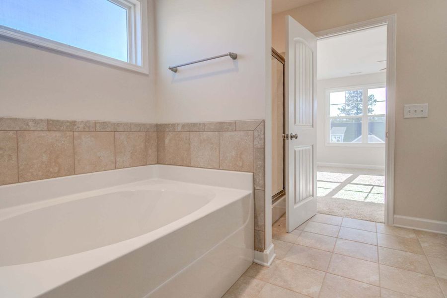 Representative furnished interior of a home built from the Drayton by Caviness & Cates Communities in Bartlett Manor, Youngsville (Image 225).