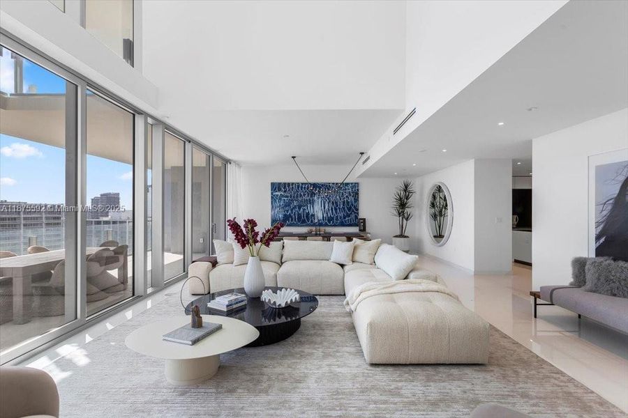 Furnished interior view inside a new home in , Miami (Image 12).