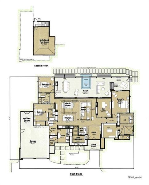 2D floor plan layout of this home in , Dahlonega, GA (Image 3).