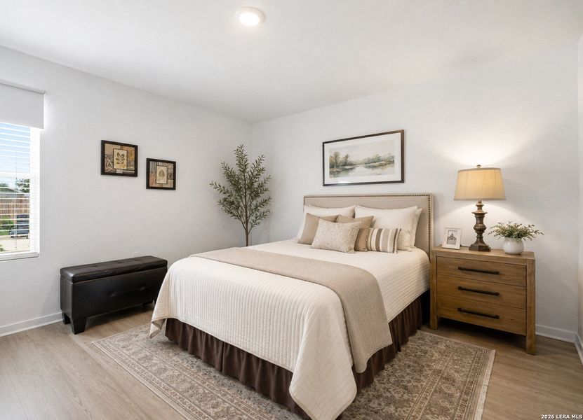 Furnished interior view inside a new home in Tarasco Gardens, San Antonio (Image 14).