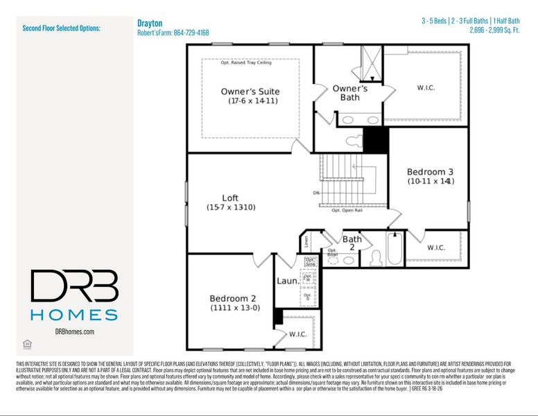 2D floor plan layout for the Drayton by DRB Homes in Robert's Farm, Greenville, SC (Image 4). 2D floor plan layout for the Drayton by DRB Homes in Robert's Farm, Greenville, SC (Image 4).