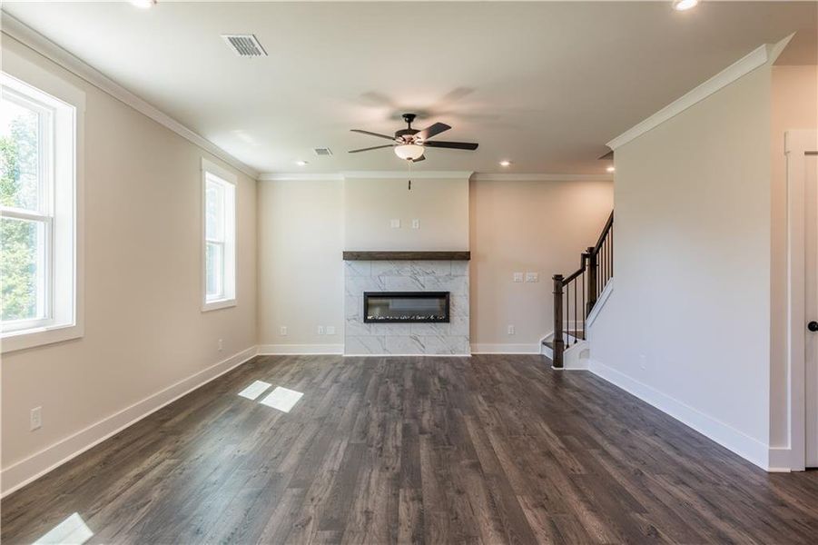 Spacious, unfurnished interior of a new home in Cambridge at Steels Bridge, Canton (Image 18). Spacious, unfurnished interior of a new home in Cambridge at Steels Bridge, Canton (Image 18).
