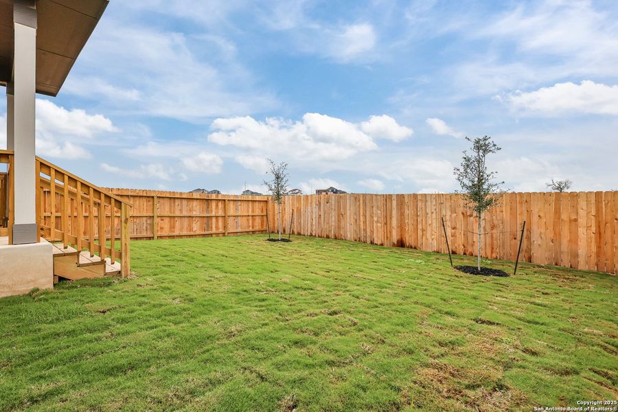 Exterior details and patio area of a home in Garden Grove, Schertz (Image 4).