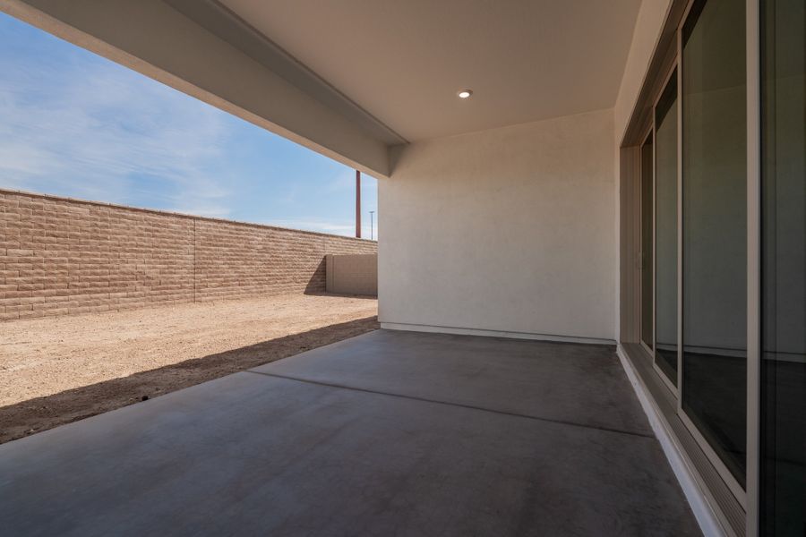 Exterior details and patio area of a home in Waterston Central, Gilbert (Image 2). Exterior details and patio area of a home in Waterston Central, Gilbert (Image 2).