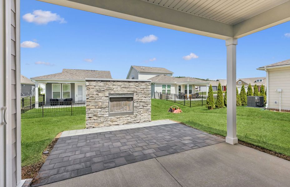 Exterior details and patio area of a home in Del Webb Southern Harmony, Murfreesboro (Image 32).