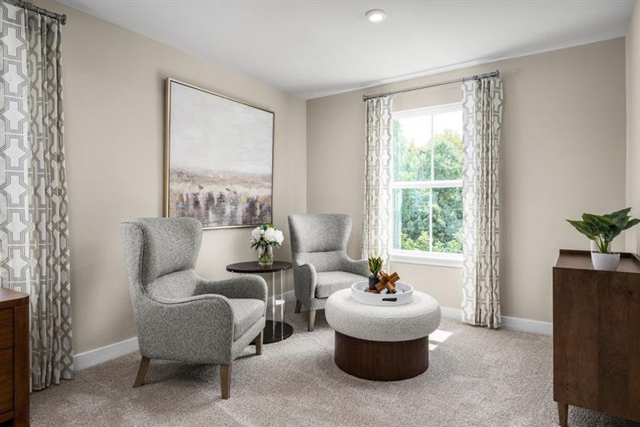 Representative furnished interior of a home built from the Corsica by Ryan Homes in Muirwood, Murfreesboro (Image 22).