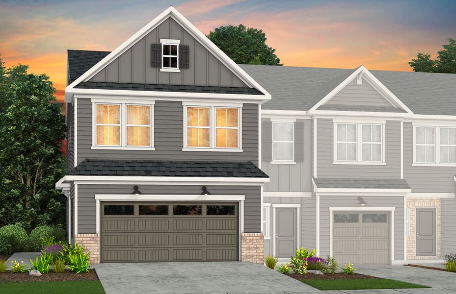 Representative exterior photo of a completed home built from the Carson by Pulte Homes in Mallard Park, Charlotte, NC (Image 6).