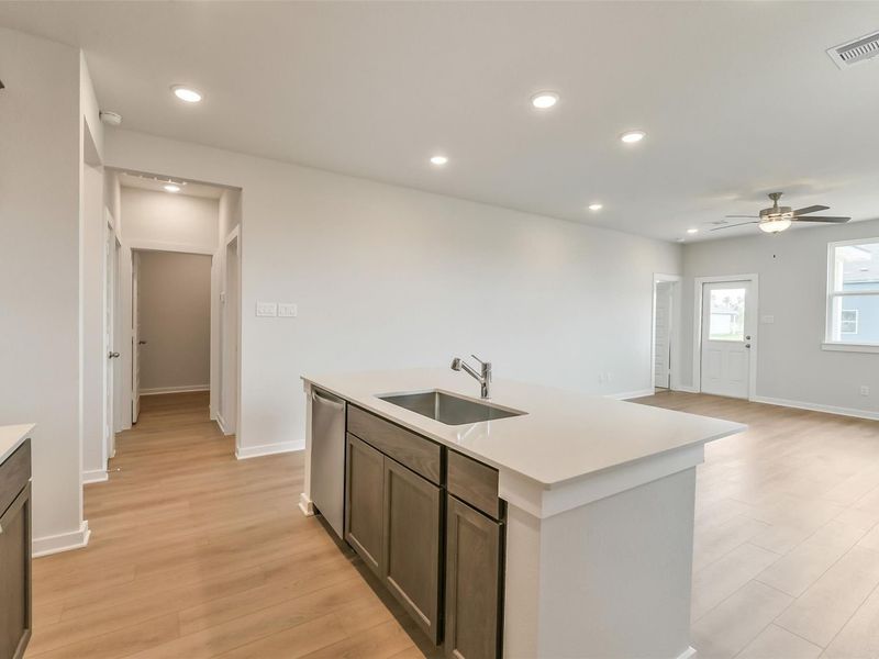 Furnished interior view inside a new home in Spring Branch Crossing, Conroe (Image 13).