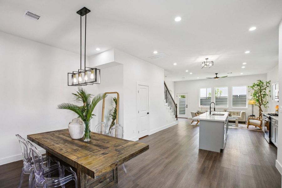 Furnished interior view inside a new home in , Houston (Image 16). Furnished interior view inside a new home in , Houston (Image 16).