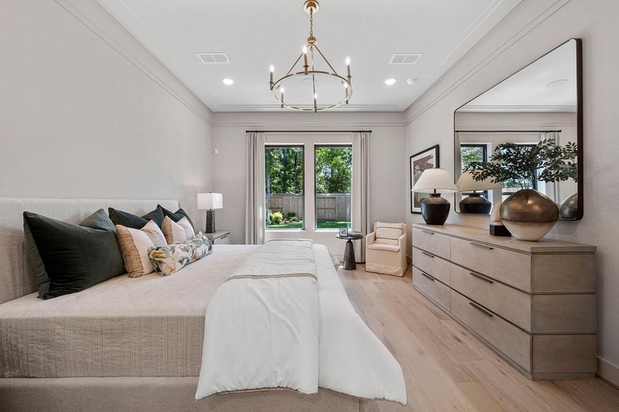 Furnished interior view inside a new home in The Highlands 50', Porter (Image 24).