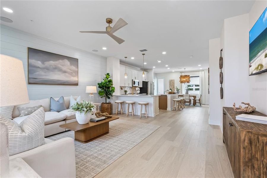 Furnished interior view inside a new home in Palmera at Wellen Park, North Port (Image 7). Furnished interior view inside a new home in Palmera at Wellen Park, North Port (Image 7).