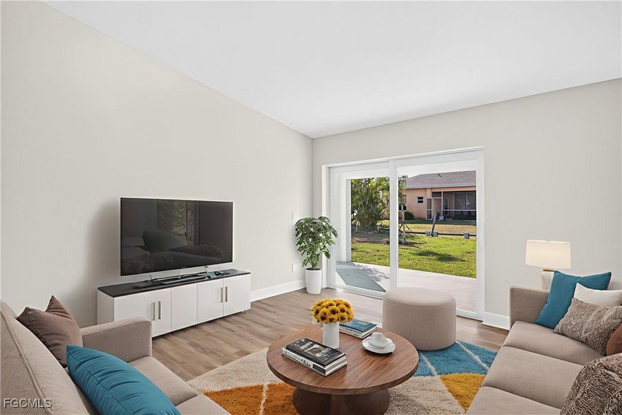 Furnished interior view inside a new home in Cape Coral, Cape Coral (Image 5). Furnished interior view inside a new home in Cape Coral, Cape Coral (Image 5).