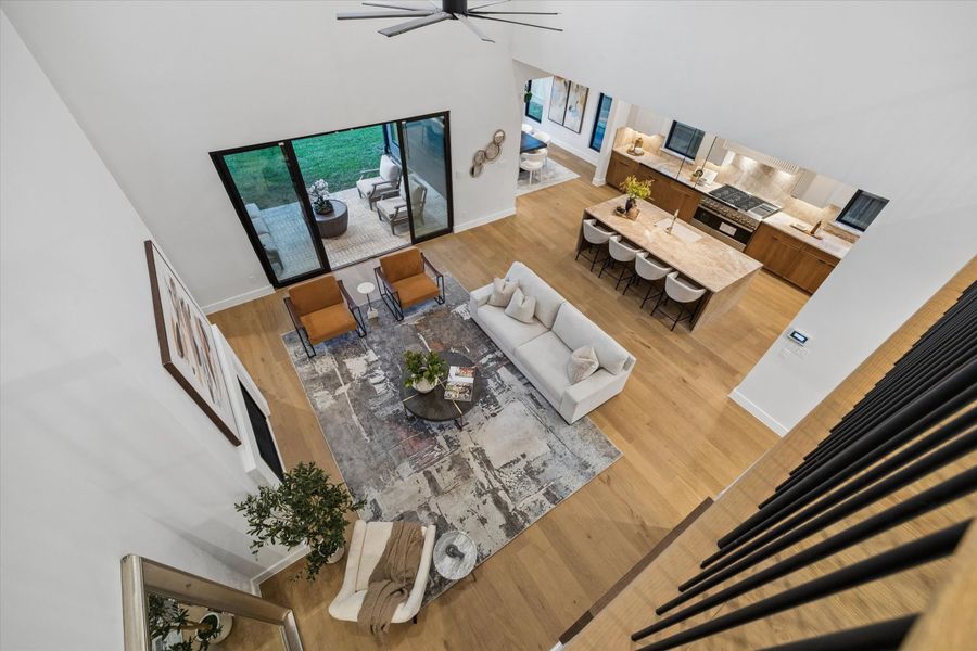 Furnished interior view inside a new home in , Houston (Image 8).