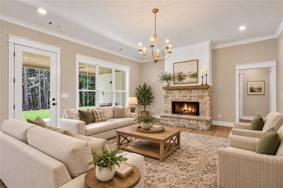 Furnished interior view inside a new home in , Dallas (Image 11). Furnished interior view inside a new home in , Dallas (Image 11).