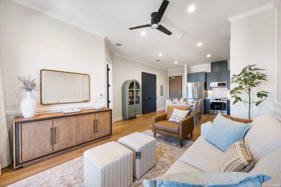 Furnished interior view inside a new home in , San Antonio (Image 23).