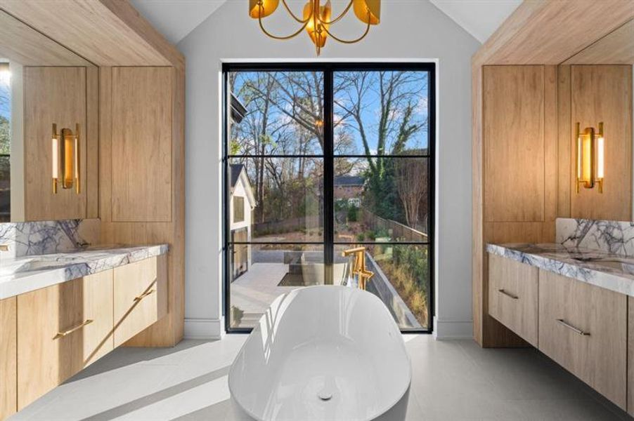 Furnished interior view inside a new home in , Atlanta (Image 12).