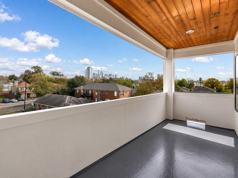 Exterior details and patio area of a home in , Houston (Image 22).