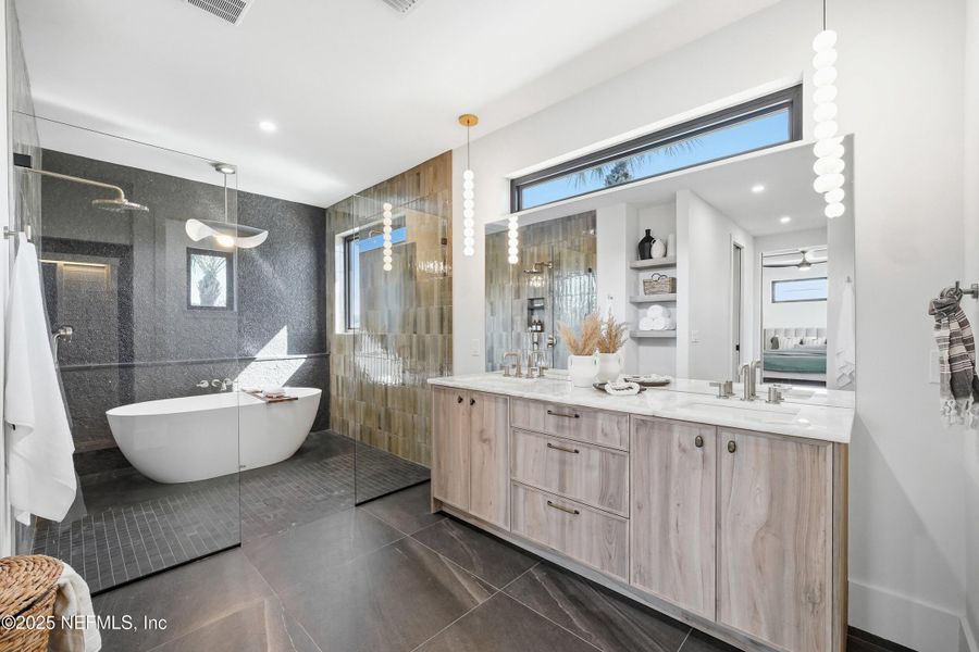 Furnished interior view inside a new home in , Neptune Beach (Image 45). Furnished interior view inside a new home in , Neptune Beach (Image 45).