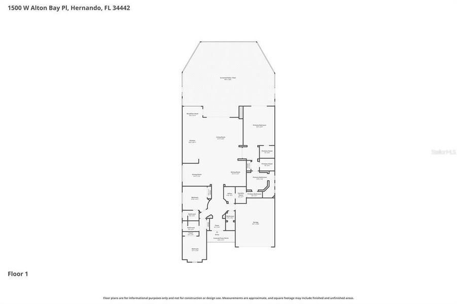2D floor plan layout of this home in , Hernando, FL (Image 5). 2D floor plan layout of this home in , Hernando, FL (Image 5).