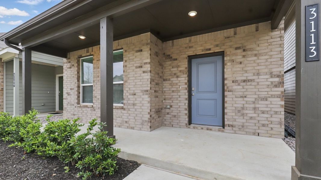 Representative exterior photo of a completed home built from the HAZELNUT by D.R. Horton in Orchard Village, Fort Worth, TX (Image 21).