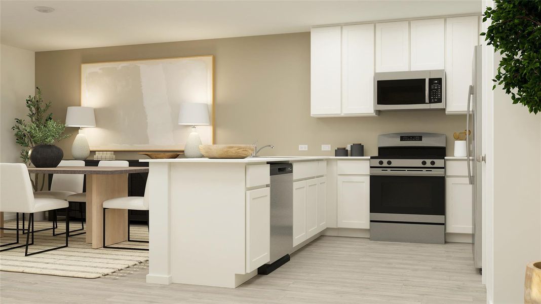 Furnished interior view inside a new home in Bertram Oaks: Majors Collection, Bertram (Image 12).