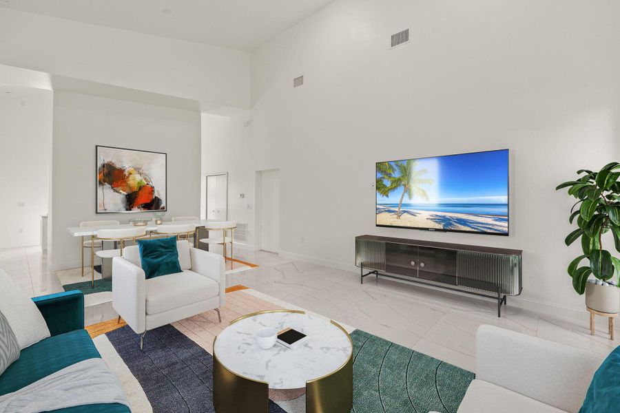 Furnished interior view inside a new home in , Lehigh Acres (Image 25).