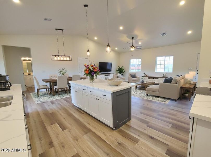 Kitchen Virtually staged