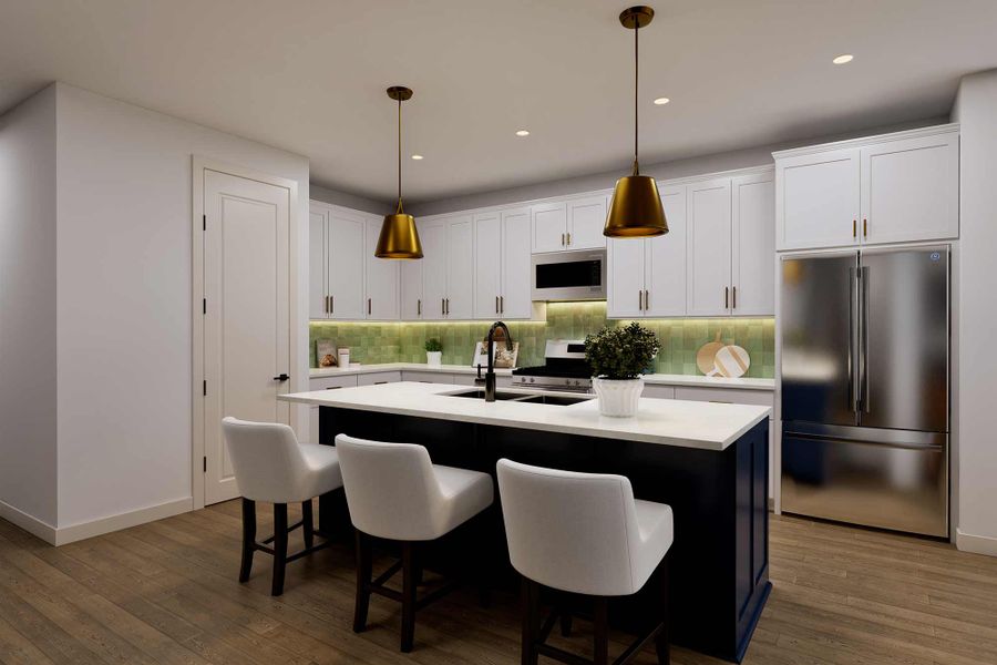 Representative furnished interior of a home built from the The Rosemary by David Weekley Homes in Flat Creek, Castroville (Image 5).