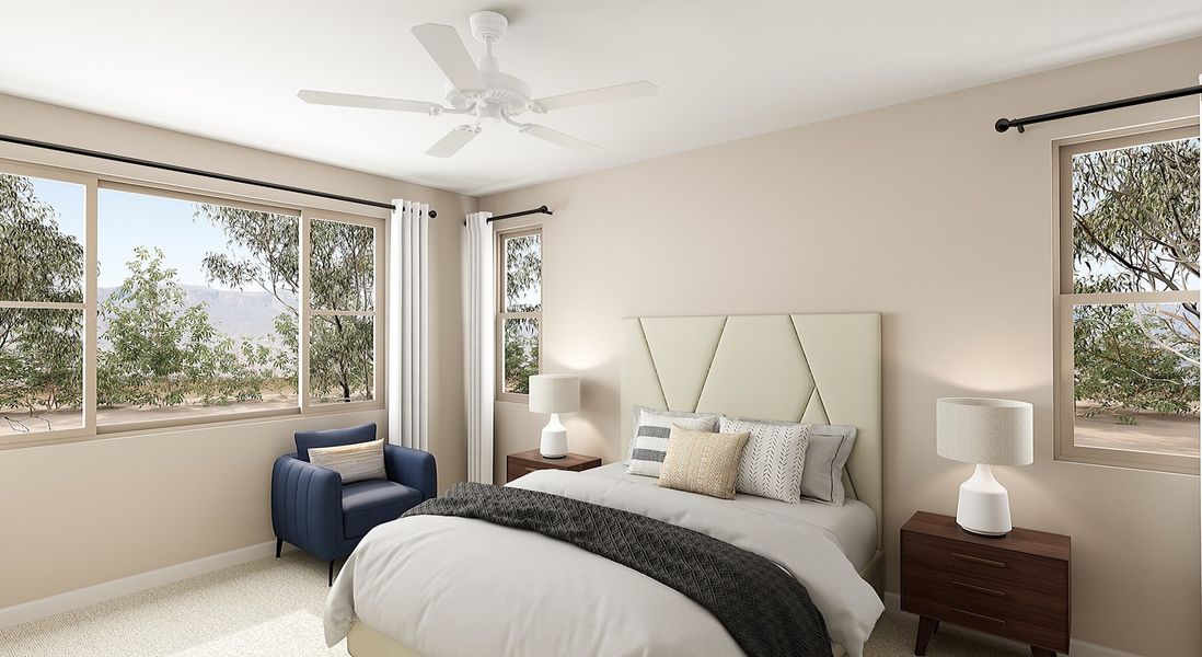 Representative furnished interior of a home built from the Jade Plan 4001 by Tri Pointe Homes in Waterston Central, Gilbert (Image 8).